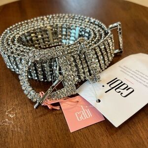 CAbi Sparkling Silver Rhinestone Belt